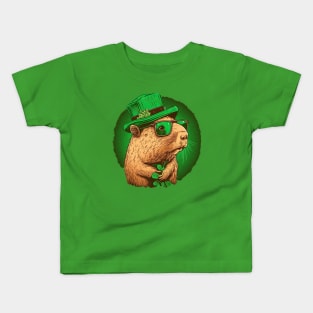 Capybara St. Patrick's Day Kids T-Shirt